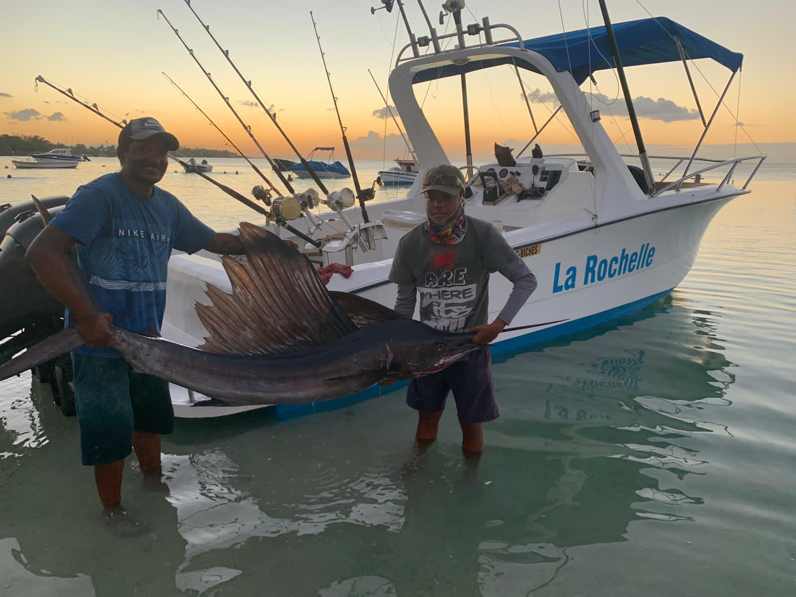 Trophy catches on the boat